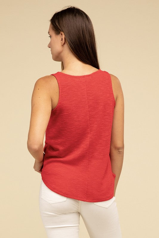 V Neck Sleeveless Cami Top