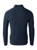 Quarter Zip Up Mock Turtle Neck Sweater