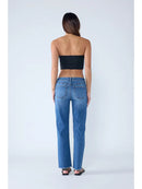 High Rise Relaxed Straight Jeans