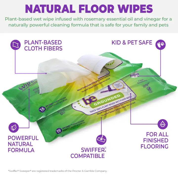 Wipex Natural Cleaning Pads For Swiffer | Plant-Based