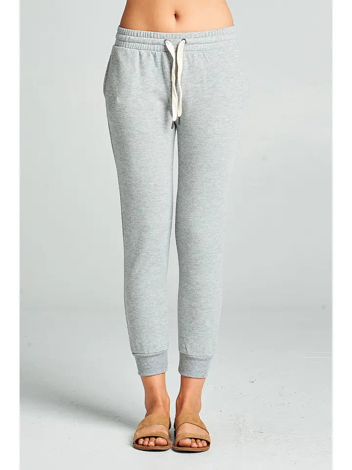 French Terry Capri Fitted Jogger Pants