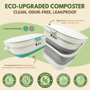 Collapsible Kitchen Compost Bin - 1 Gal Home Composter