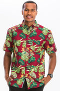 HAWAIIAN BUTTON DOWN SHIRT WS7005 - OutletSavings
