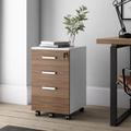 File Cabinet 3 Drawer Rolling Filing Cabinet with Lock