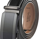 Genuine Leather Ratchet Belt with Automatic Buckle