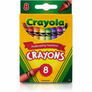 Crayola Regular Size Crayon Sets 3.6" Length x 0.3" Diameter - Assorted - 8 / Box