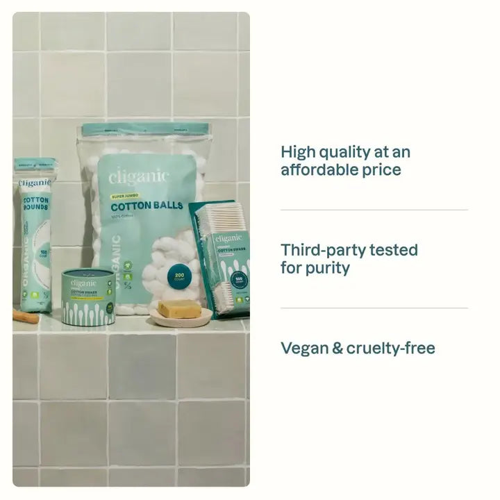 Cotton - Organic Cotton Swabs, 500ct