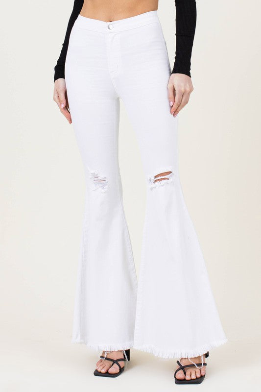 HIGH WAISTED FLARE JEANS