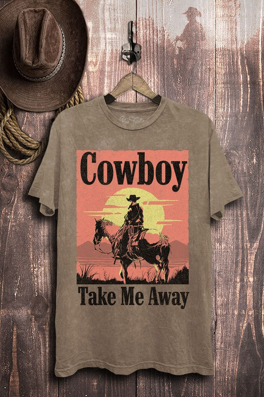 Plus Cowboy Take Me Away Graphic Top