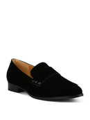 Durance Studded Genuine Suede Loafers - OutletSavings