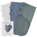 Easy Swaddle Blanket, 3 Pack - 100% Cotton By Comfy Cubs