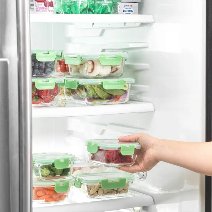 Joyful 12 Glass Storage Containers with Leakproof Lids