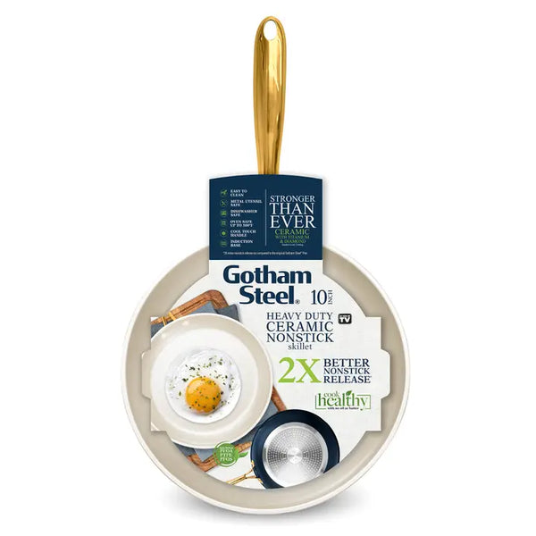 Gotham Steel Natural Collection Blue/Cream 10" Fry Pan