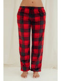 Youmita Lady Plaid Fleece Pajamas