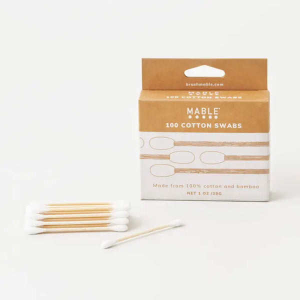 Bamboo Cotton Swabs - 100 Pack