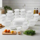 Nested 50-Piece Plastic Food Storage Container Set