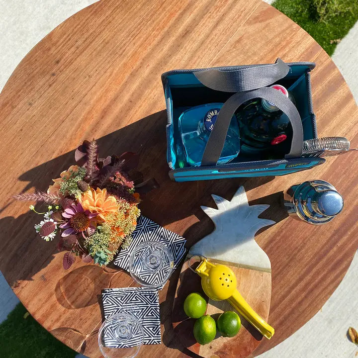 4-Bottle Wine Tote Collapsible Reusable