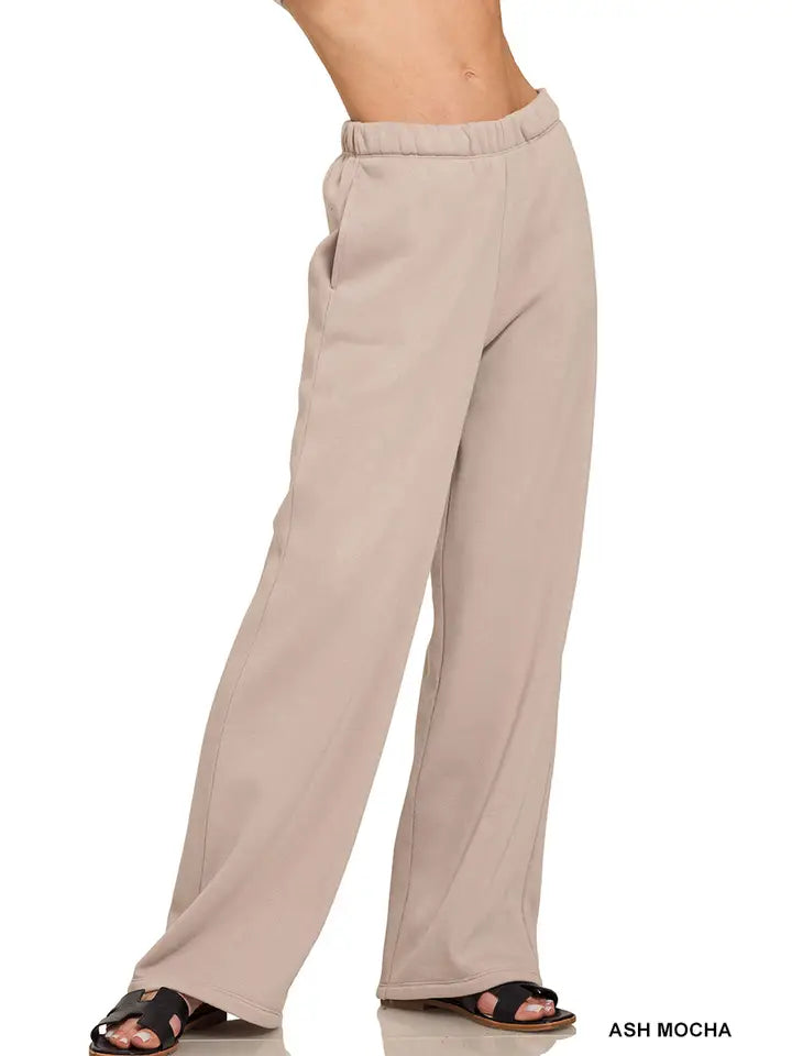 Fleece Sweatpants with Pockets