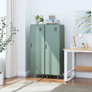 Industrial Metal Cabinet - Grey Green/Green/White