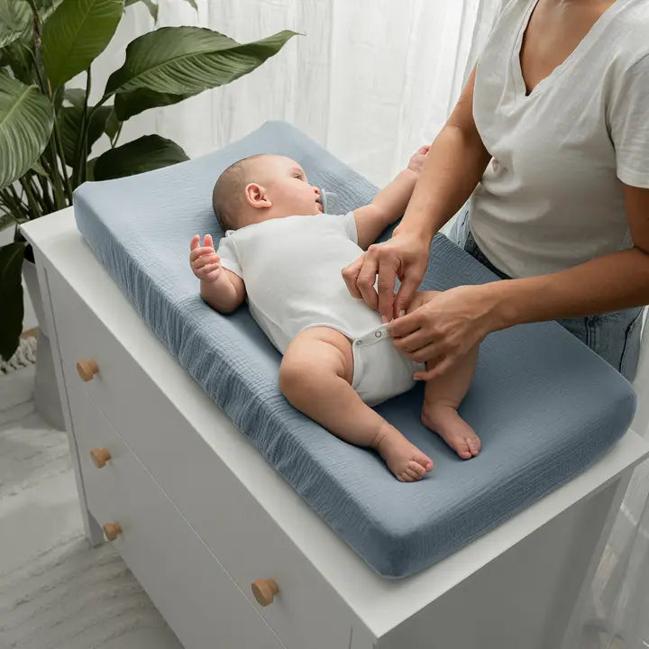 Muslin Fitted Changing Pad Cover Universal Fit By Comfy Cubs