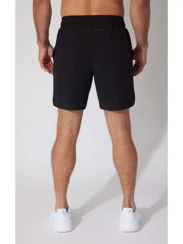 Men's Woven Short with Back Zipper Pocket