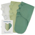 Easy Swaddle Blanket, 3 Pack - 100% Cotton By Comfy Cubs