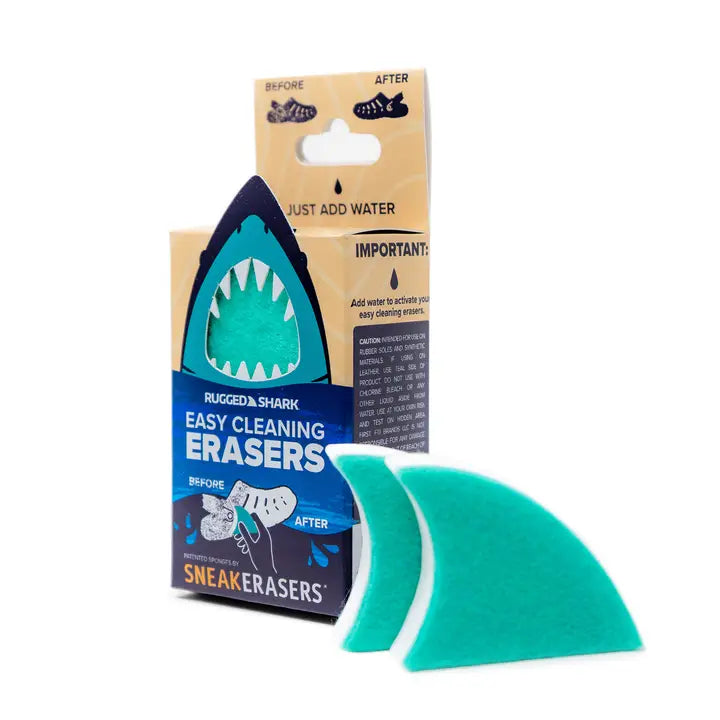 Rugged Shark Footwear Cleaner Kids 4pk