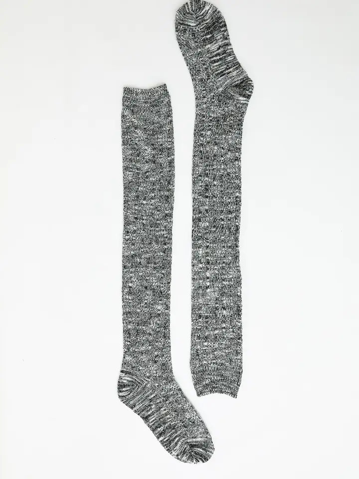 Cozy Speckle Knit Boot Socks