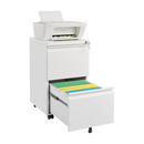 2-Drawer Mobile File Cabinet with Lock and Wheels