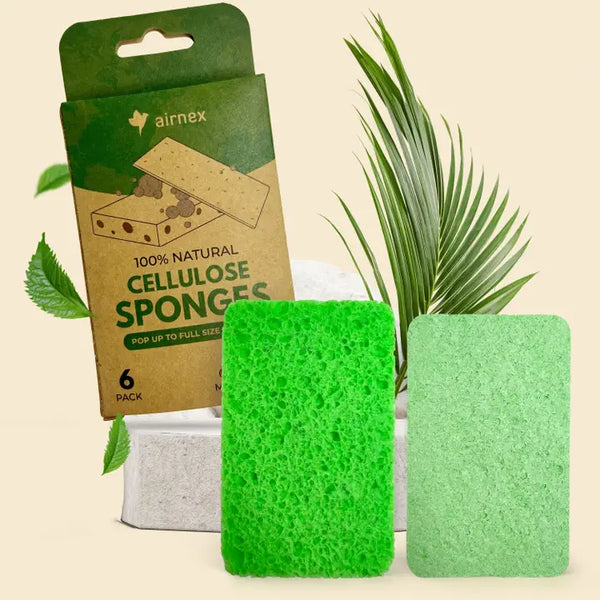 Compostable Kitchen Sponge - 6 Pack Eco Pop Up Sponges