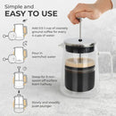 Kaffe French Press Coffee Maker. Double-Wall Glass (0.8L)