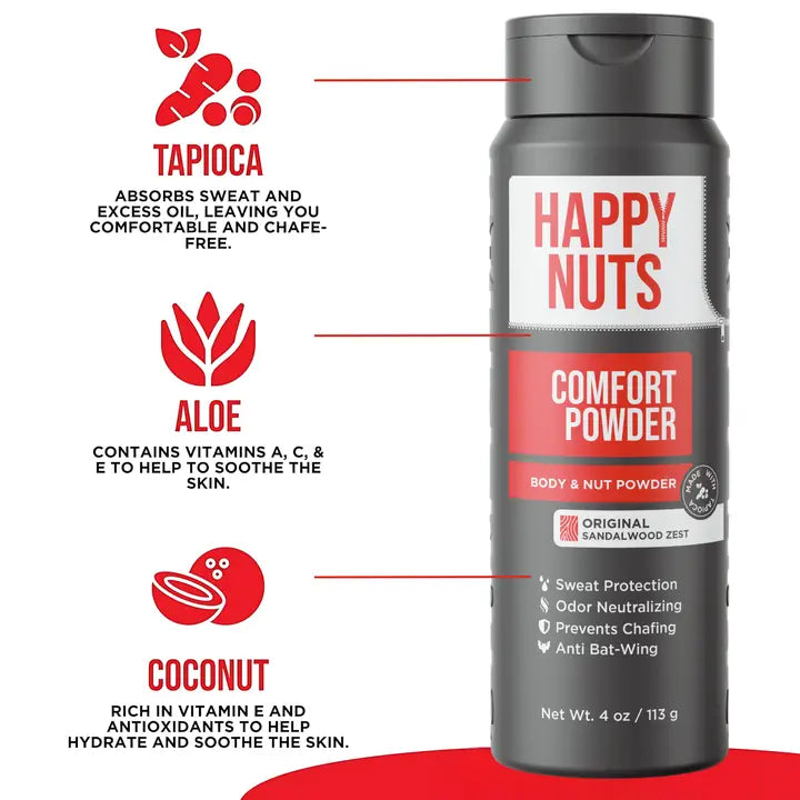 Happy Nuts Comfort Powder - 4oz