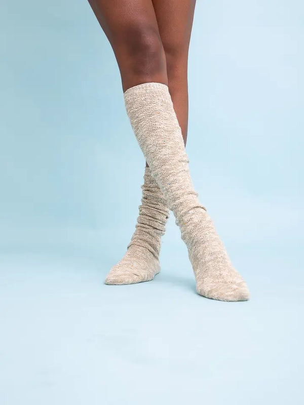 Cozy Speckle Knit Boot Socks