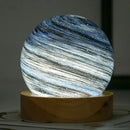 Adjustable Glass Art Planet Led Desk Lamp Planet Lamp Night