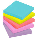 Post-it Super Sticky Notes, 3 in x 3 in, 5 Pads, 90 Sheets/Pad, 2x the Sticking Power, Supernova Neons Collection
