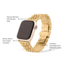 18K Gold Pvd Stainless Steel Smart Watch Band
