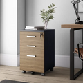File Cabinet 3 Drawer Rolling Filing Cabinet with Lock