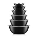 Stainless Steel Kitchen Mixing Bowls Set - 6 Pieces