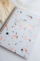 Celestial Foil Spiral Bound Hard Cover Notebook