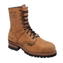 Men's Brown Steel Toe Logger