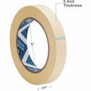 Business Source Utility-purpose Masking Tape - 60 yd x 0.75"- 3" Core