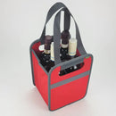 4-Bottle Wine Tote Collapsible Reusable