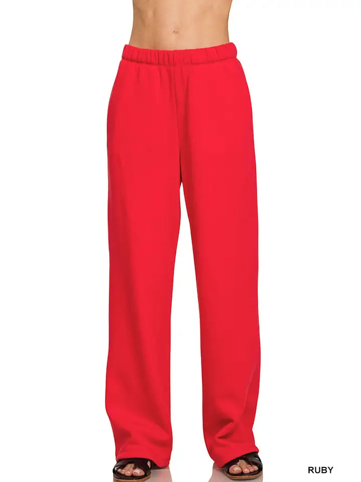 Fleece Sweatpants with Pockets