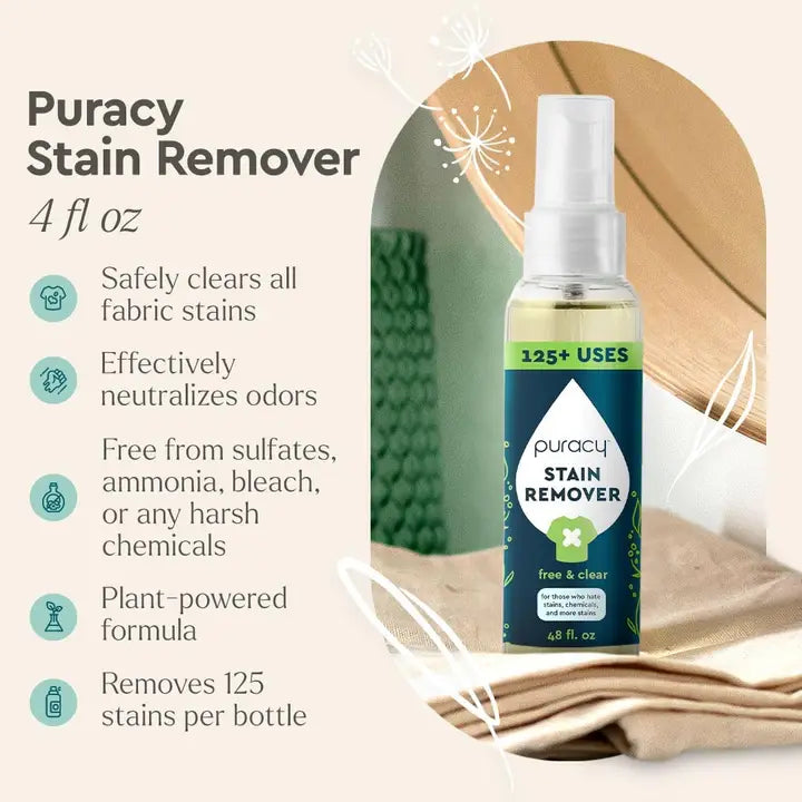 Puracy Natural Laundry Stain Remover 4oz Travel