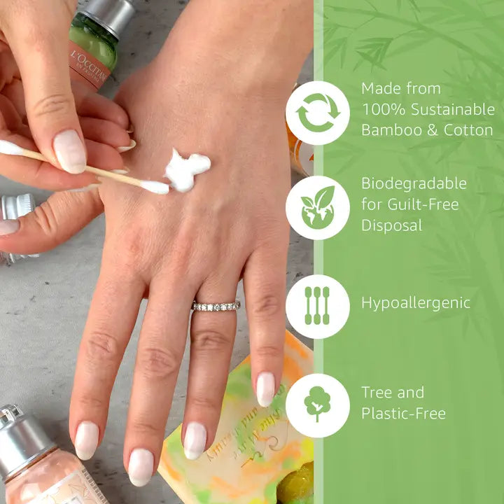 Ibambo Bamboo Cotton Swabs - 500 Pack