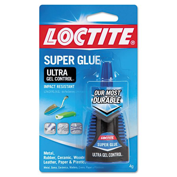 Loctite Ultra Gel Control Super Glue, 0.14 Oz, Clear