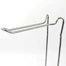 24" Tall - Silver Metal Toilet Paper Storage Stand Holder