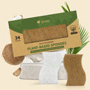 Eco Kitchen Cleaning Supplies - 24 Pack Reusable Sponges