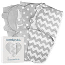 Easy Swaddle Blanket, 3 Pack - 100% Cotton By Comfy Cubs