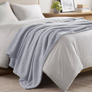 Solid Neutral Faux Feathersoft Blanket